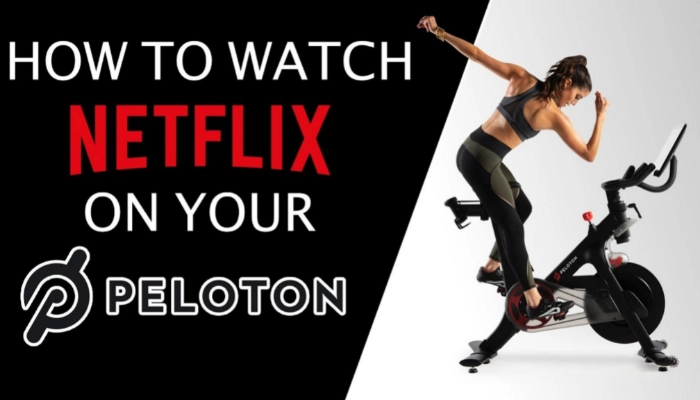 how to watch netflix on peloton bike